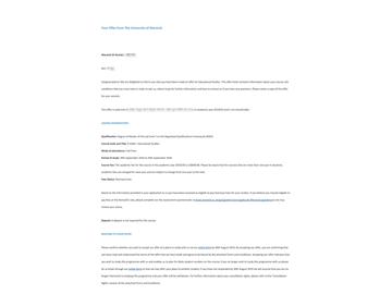 2019offer：恭喜張同學獲得華威大學教育學研究專業碩士通知書